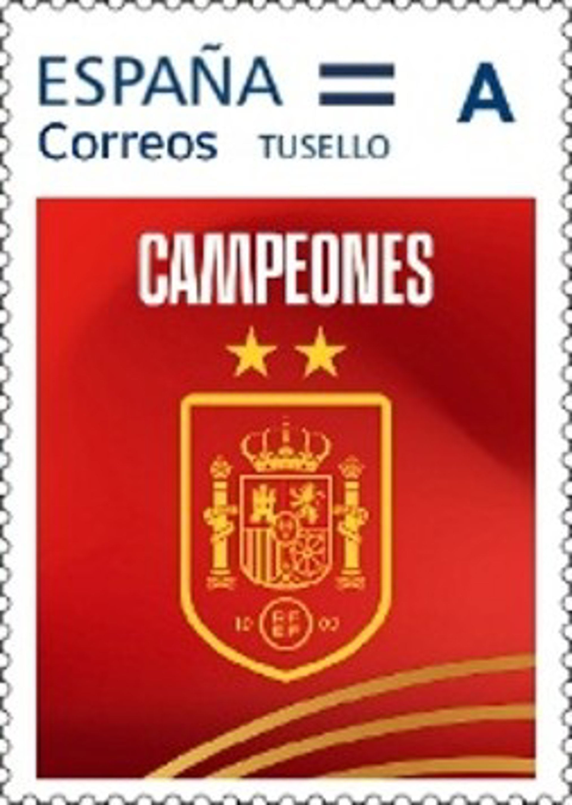 Correos emite un sello especial conmemorativo por la victoria de España en el Mundial