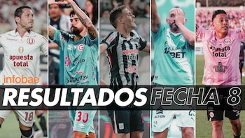 Resultados de la fecha 8 del Torneo Apertura de la Liga 1 2026 HOY: así van los partidos