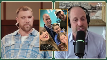 Travis Kelce elige al príncipe Guillermo como invitado de su pódcast en el día de su boda con Taylor Swift: “Estábamos muy nerviosos cuando os conocimos”