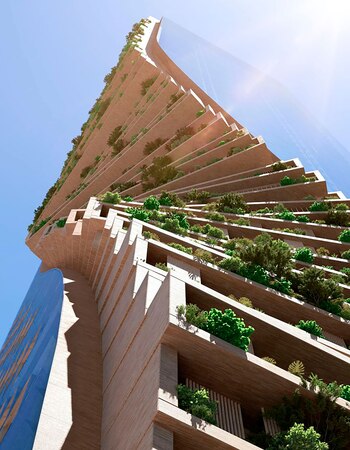 Corte en donde se aprecia