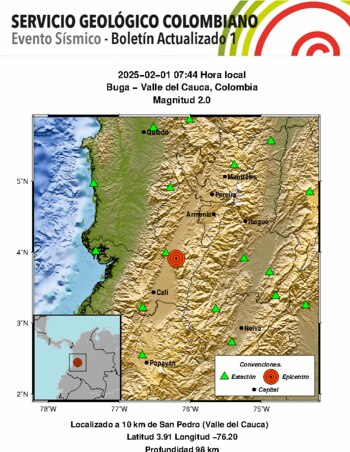 Ocurrió un sismo en el