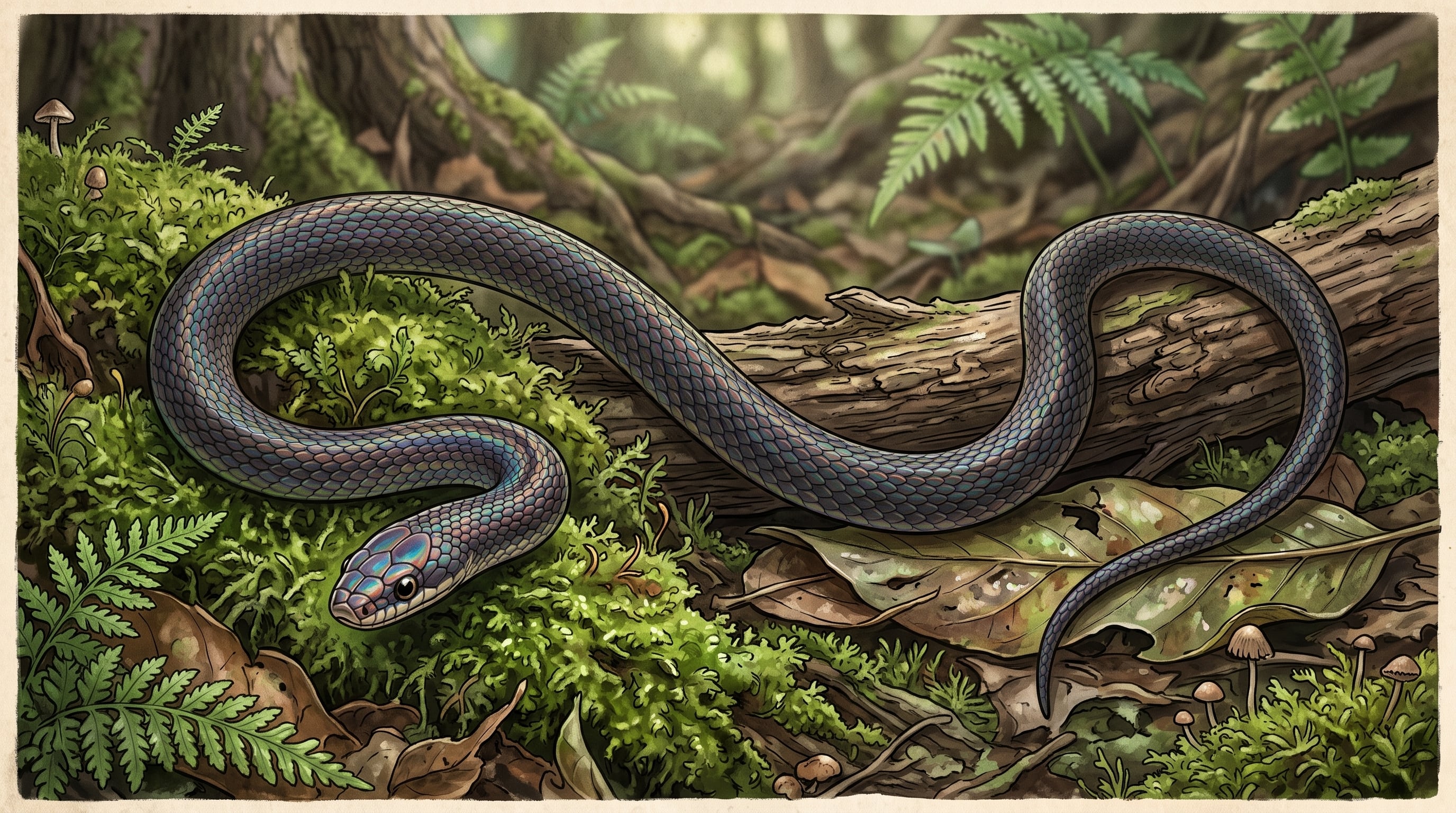 La cabeza del reptil permanece orientada hacia el frente para no perder el rumbo ni alterar las estructuras sensoriales (Imagen Ilustrativa Infobae)