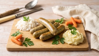 Receta de salchichas caseras de pollo con verduras ideales para niños y personas que quieran evitar los embutidos