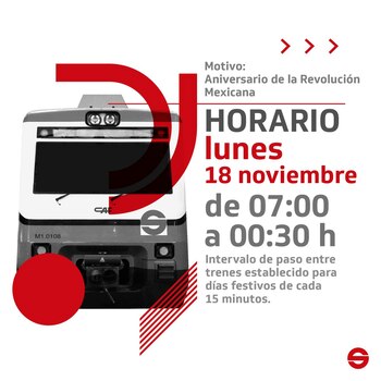 El Tren Suburbano informó a