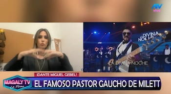 Magaly TV revela quem é Dante Gebel após rumores sobre Milett. Captação: Magaly TV La Firme.