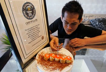 Ejemplo de Récord Guiness otorgada