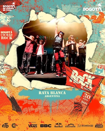 Rata Blanca, banda emblemática del rock latinoamericano, será la encargada de cerrar Rock Al Parque - crédito @rockalparque/Instagram