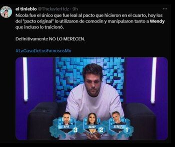 Redes apoyan a Nicola Porcella.