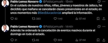 El gobernador de Jalisco, Pablo