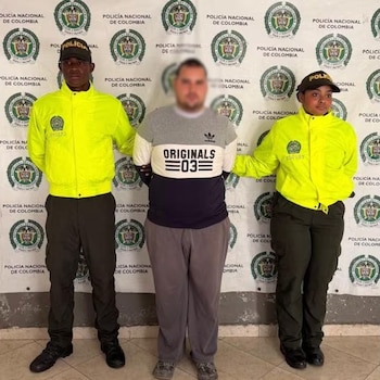 La captura de Santiago Herrera se produjo tras tres meses de rastreo e inteligencia, luego de que abandonara Itagüí al conocer la denuncia por abuso sexual - crédito Policía Nacional