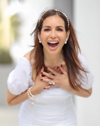 Giselle Blondet celebró con entusasmo