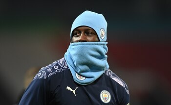 Benjamin Mendy en el Manchester City (EFE/EPA/Shaun Botterill)