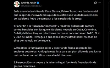 El gobernador de Antioquia, Andrés