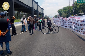Imagen compartida por la SSC cuando informó la contención de los colectivos. Crédito: SSC