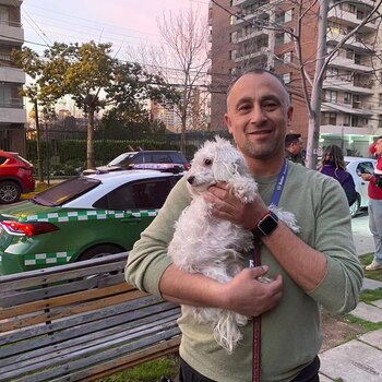 Happy después de ser rescatada