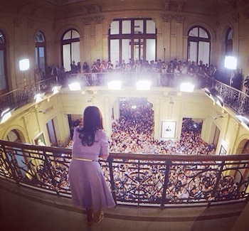 Cristina Kirchner en el Patio