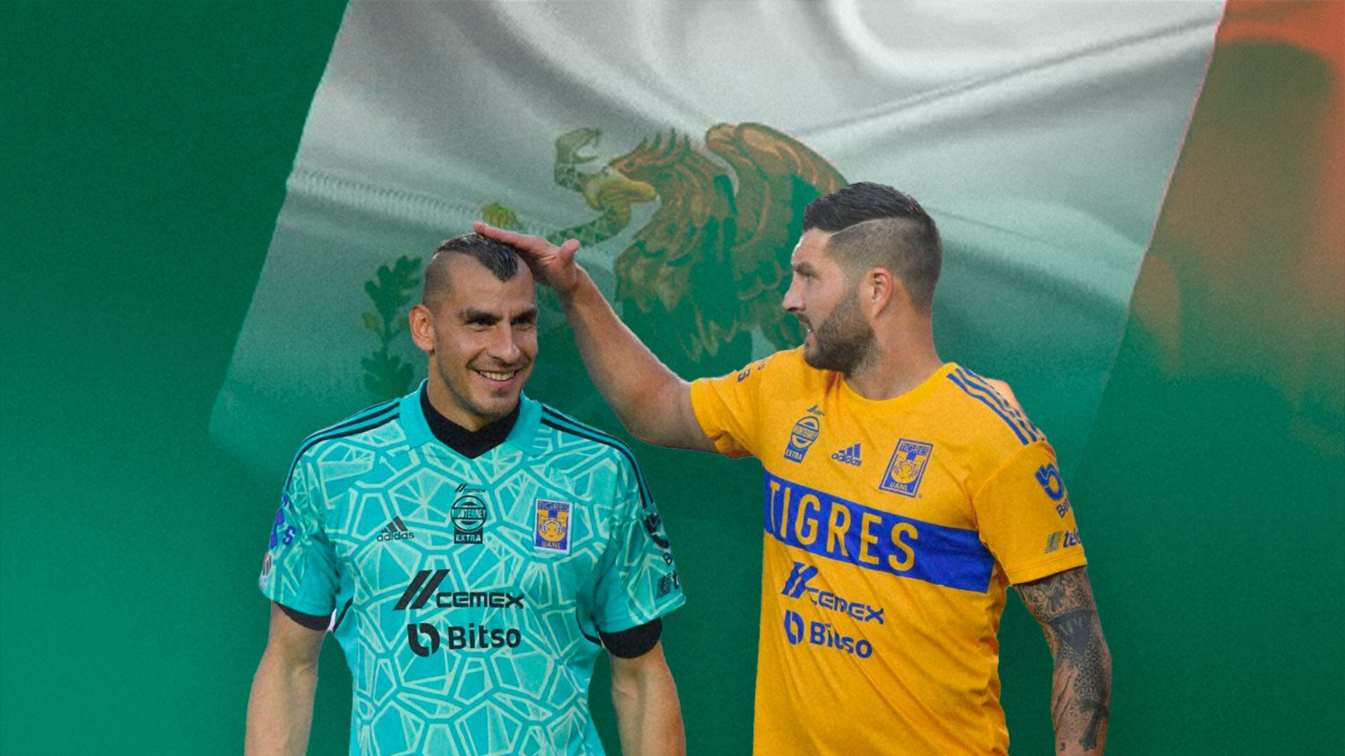 El galo y el ‘patón’ volvieron a mostrar su apego por el país norteamericano. (Jovani Pérez)