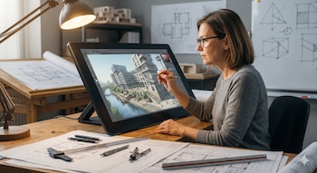 IA - fotos - dibujo técnico - tecnología - 31 de mayo