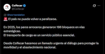 La Federación Colombiana de Transportadores