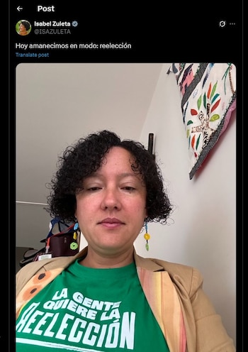 Isabel Zuleta volvió a hablar