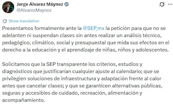 Exigencias de Movimiento Ciudadano.