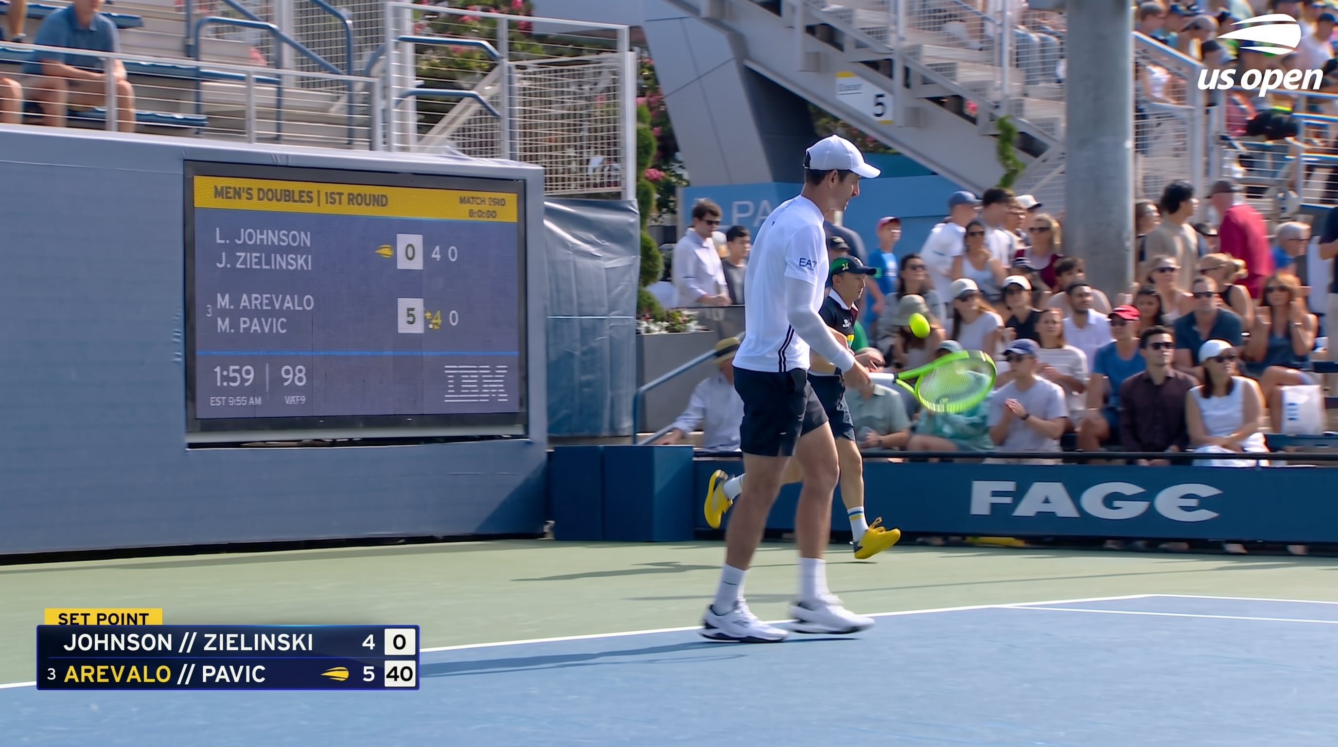 Arévalo y Pavić superaron a Johnson y Zieliński, la misma pareja que los había derrotado en el Abierto de Australia, y avanzaron a dieciseisavos