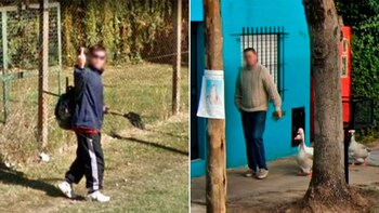 Caminando en la vía pública: