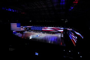 El básquet norteamericano terminó su temporada dentro de una increíble burbuja realizada en Florida (AP Photo/Ashley Landis, Pool)