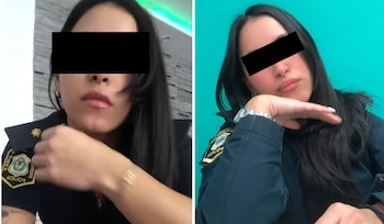 Las imágenes de la detenida