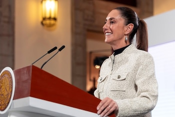 La presidenta Sheinbaum en la