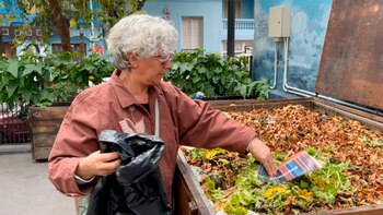 Patricia, vecina de Palermo, dejando