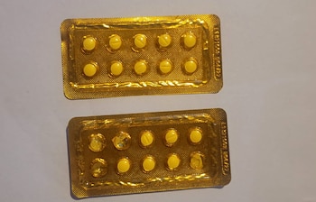 Medicamentos hallados en el allanamiento