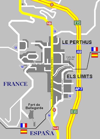 Mapa de El Pertús, pueblo