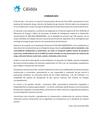 La empresa exhortó a usuarios