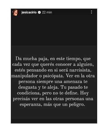 Los mensajes contundentes de Jésica