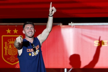Celebraciones tras la victoria de la selección española en el Mundial 2026