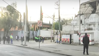 Por explosión en la zona