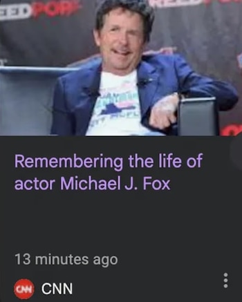 La reacción de Michael J. Fox al bulo de su supuesta muerte