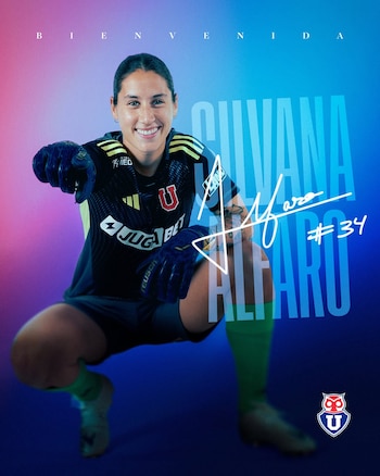 Silvana Alfaro fue presentada como nueva portera de la Universidad de Chile luego de su salida de Sporting Cristal. Crédito: Instagram U. de Chile.