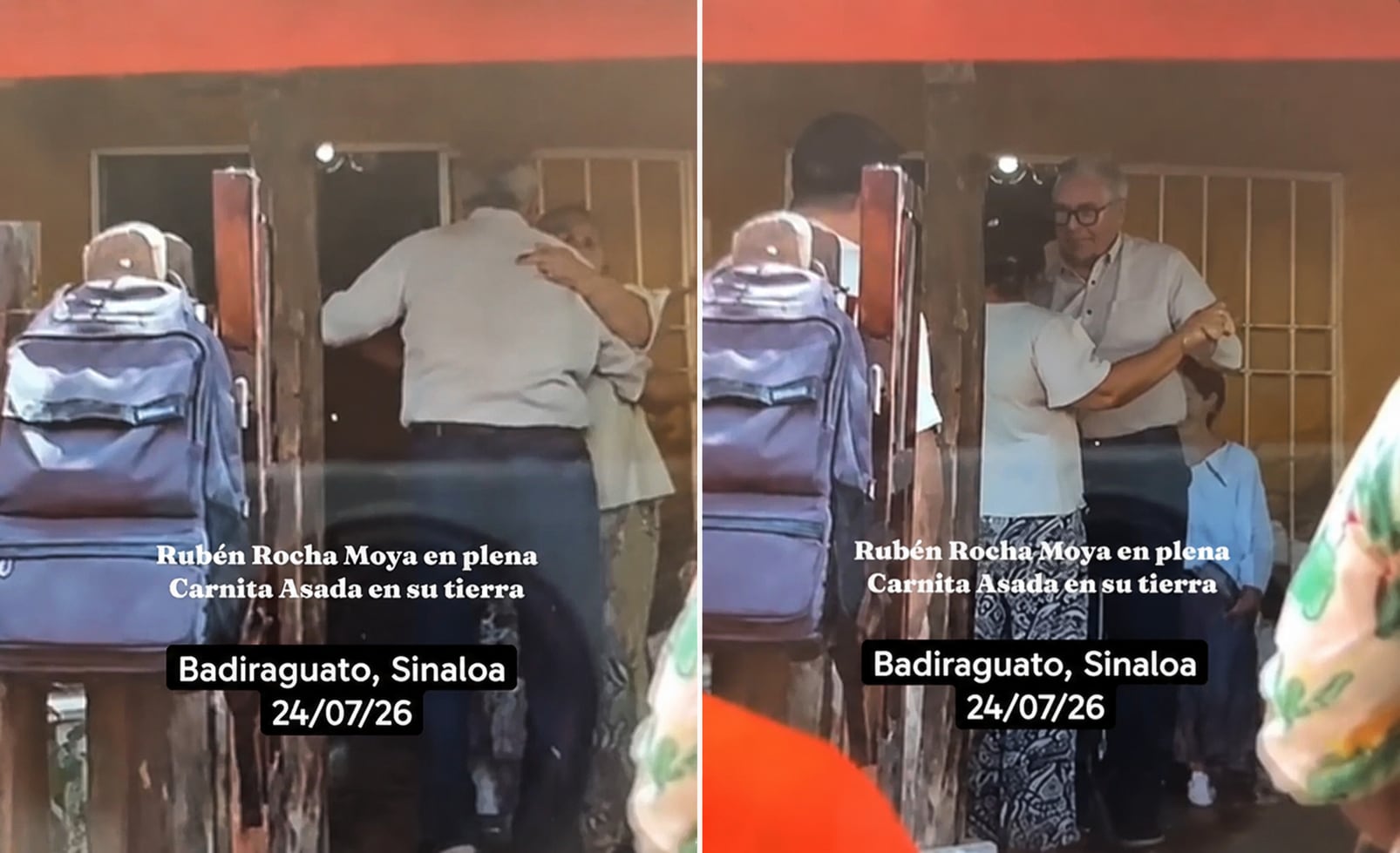 Rubén Rocha Moya, gobernador de Sinaloa con licencia acusado de narcotráfico en EEUU, es captado bailando en reunión