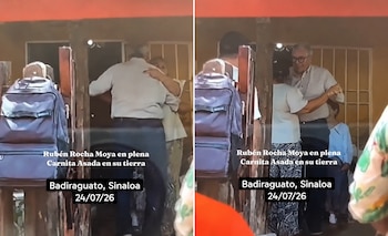 Presuntamente Rocha Moya estaba en una reunión con carne asada en Sinaloa. (Captura de video)