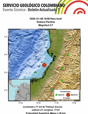 El evento se registró en