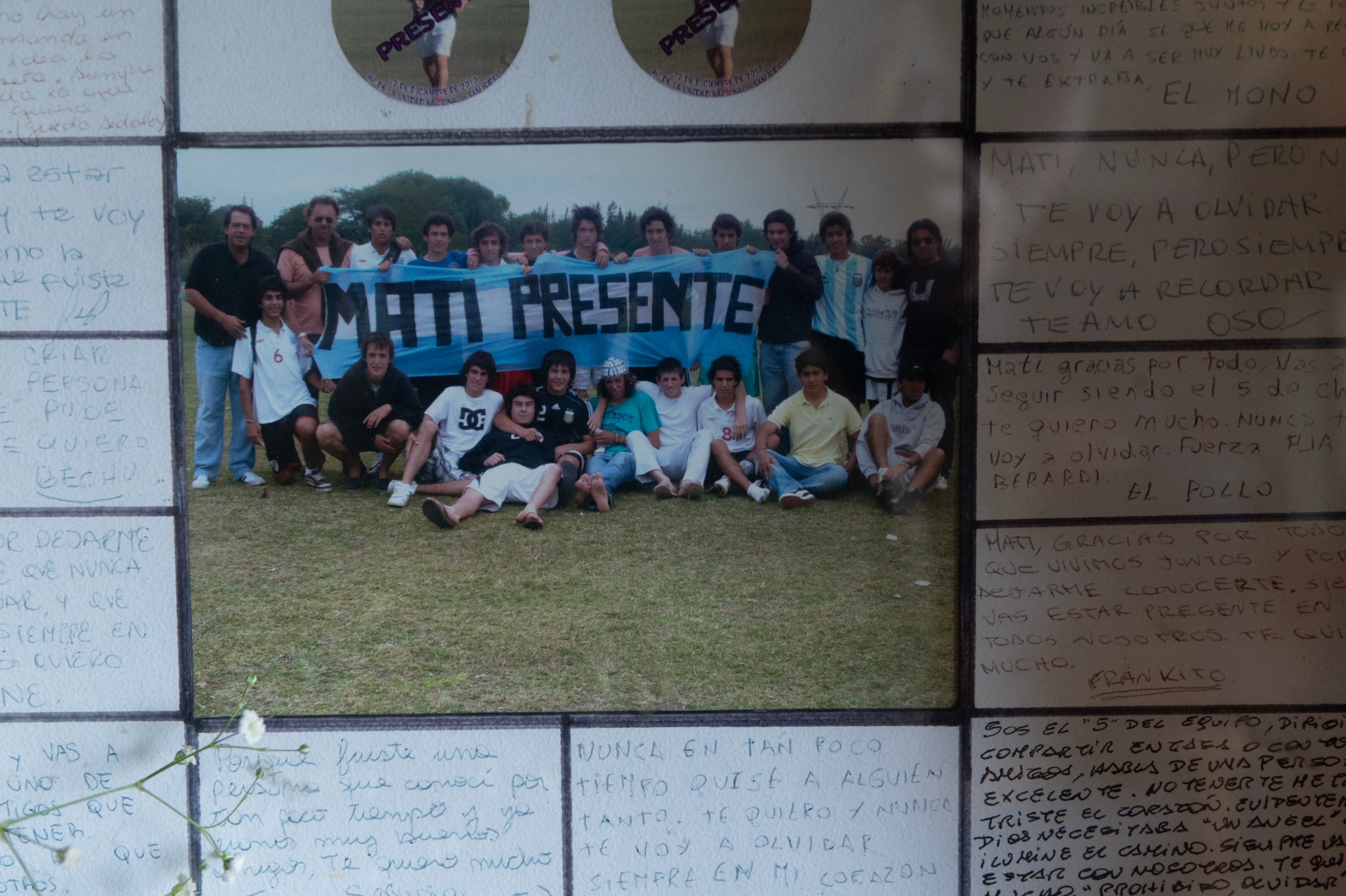 Los amigos eran muy importantes en la vida de Matías. Ellos dicen