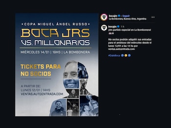 Boca informó que personas no