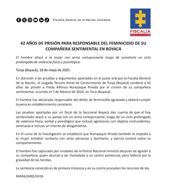 De acuerdo con el comunicado