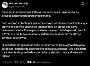 El presidente Gustavo Petro aseguró
