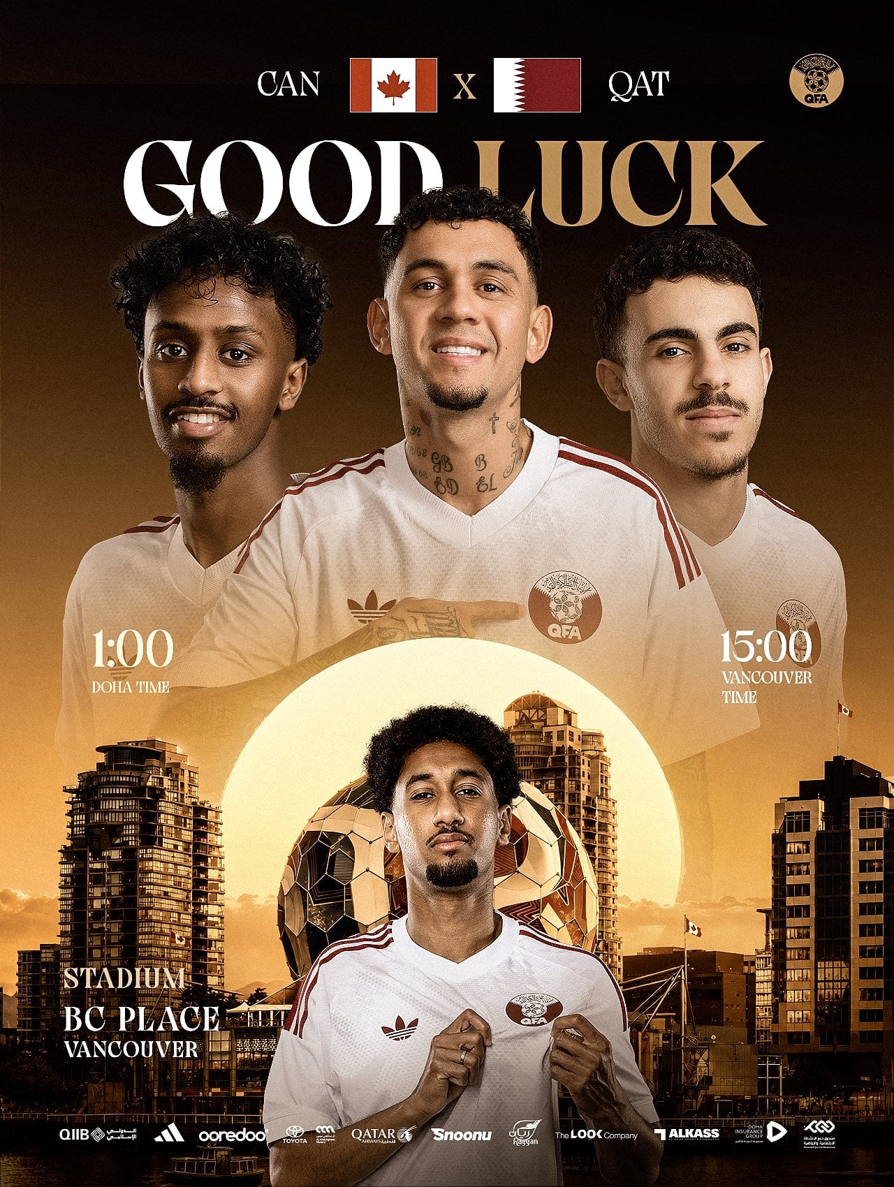 La Asosiación de Futbol de Qatar publicó esta imagen