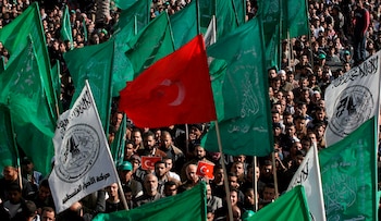 Concentración de activistas de Hamas (EFE/Archivo)
