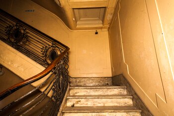 El estuco de las paredes