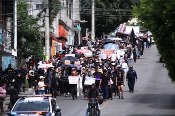 UAEM marcha Claudia Tacoronte